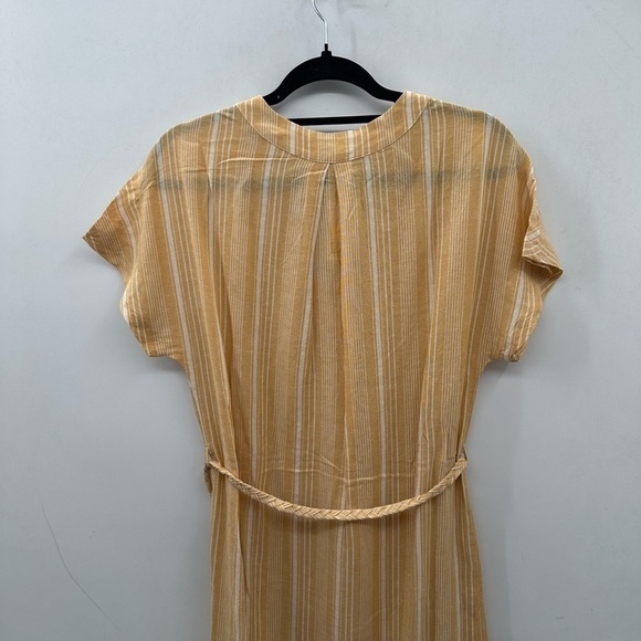 NEW WITH TAGS MARINE LAYER BALI oversized stripe midi coastal linen dress NWT XS - Picture 3 of 12